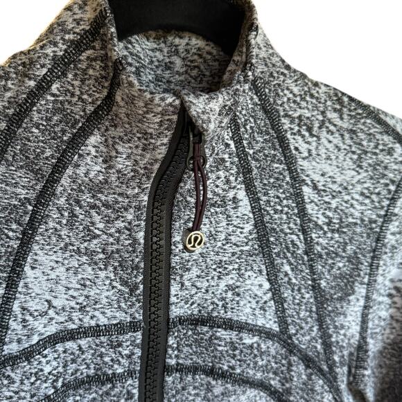 Lululemon Define Jacket Size 4 Luon Denim Twill Black White Sporty Athleisure - Picture 5 of 10